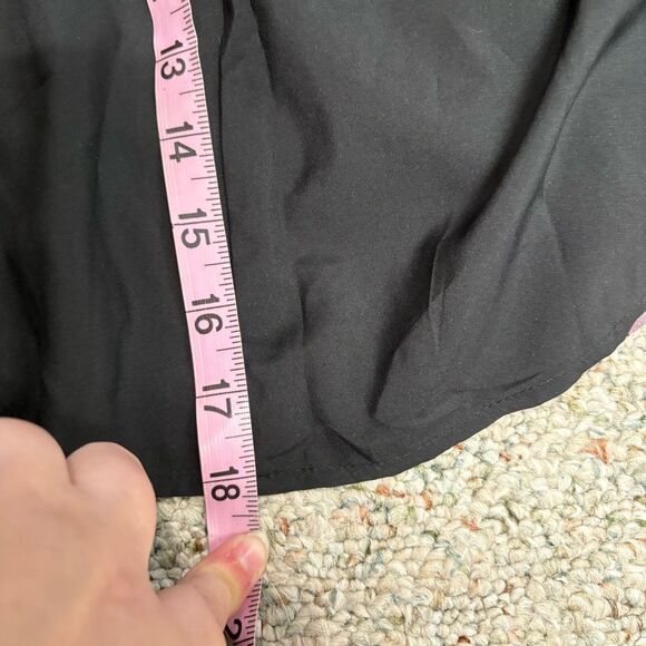 Double Crazy Black Pink Rose One Shoulder High Slit Sexy Cocktail Dress Sz L - Picture 9 of 12